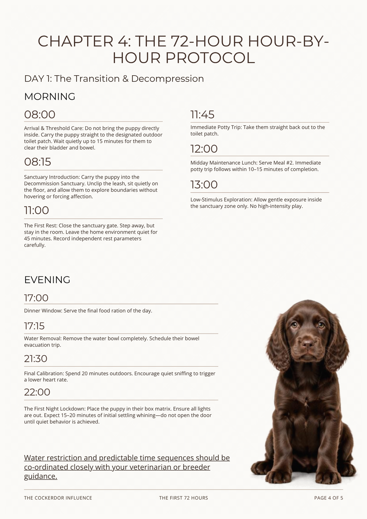The First 72 Hours Protocol Guide | Puppy Home Transition (Digital Download)
